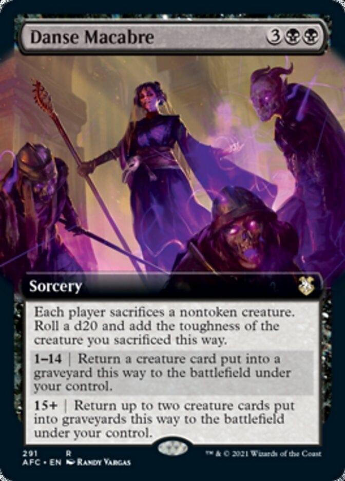 Magic: The Gathering MTG Single Danse Macabre (Extended) [Dungeons & Dragons: Adventures in the Forgotten Realms Commander]