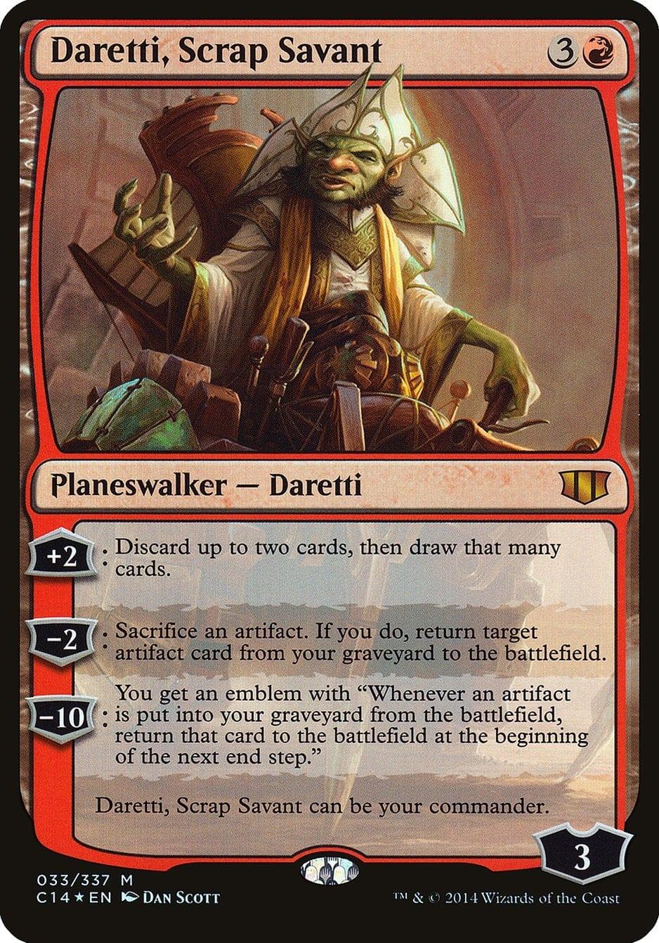 Magic: The Gathering MTG Single Daretti, Scrap Savant (Oversized) [Commander 2014 Oversized]