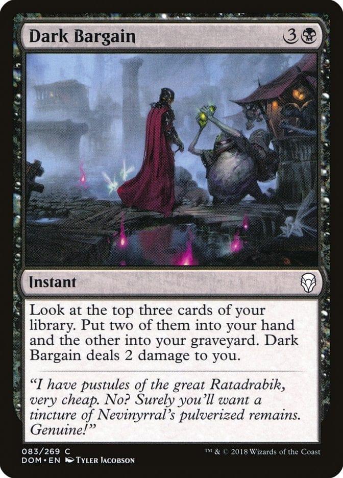 Magic: The Gathering MTG Single Dark Bargain [Dominaria]