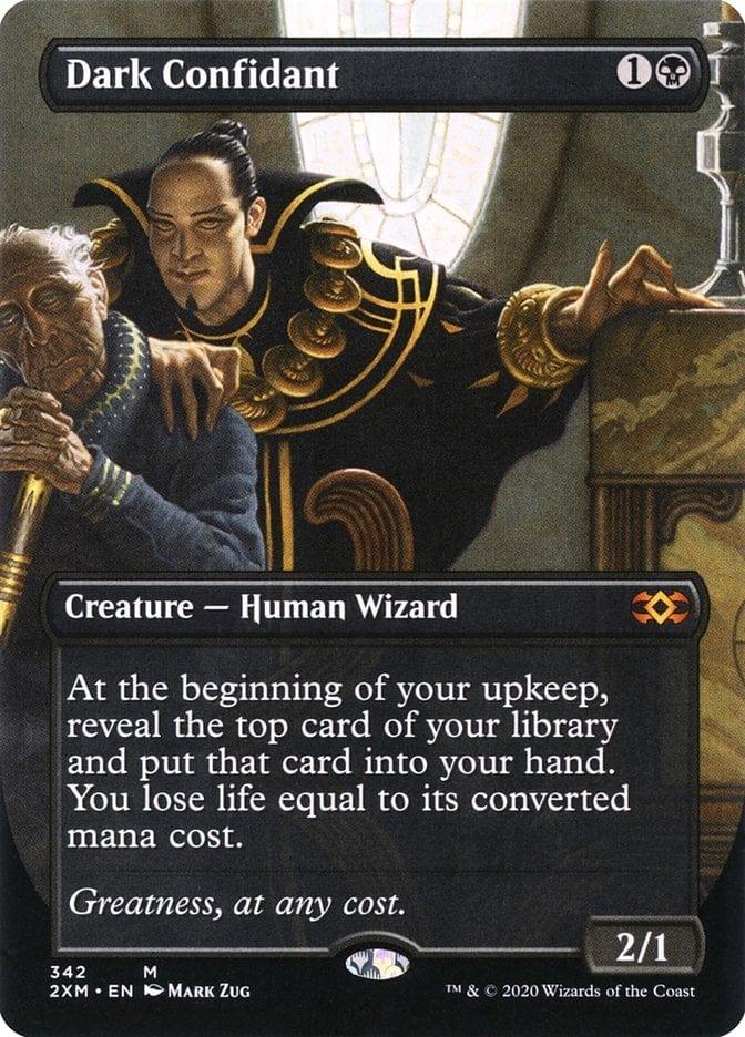Magic: The Gathering MTG Single Dark Confidant (Toppers) [Double Masters Extended Art]