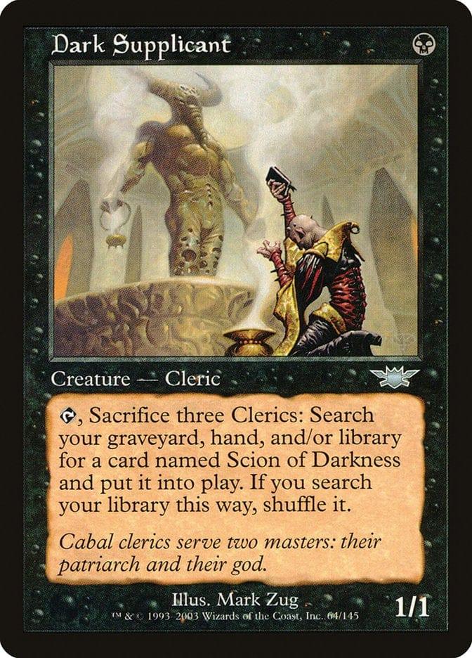 Magic: The Gathering MTG Single Dark Supplicant [Legions]