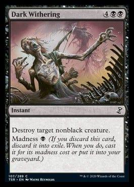 Magic: The Gathering MTG Single Dark Withering [Time Spiral Remastered]