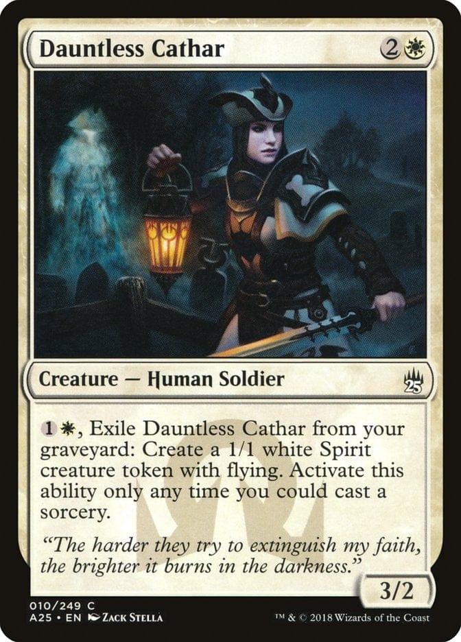 Magic: The Gathering MTG Single Dauntless Cathar [Masters 25]