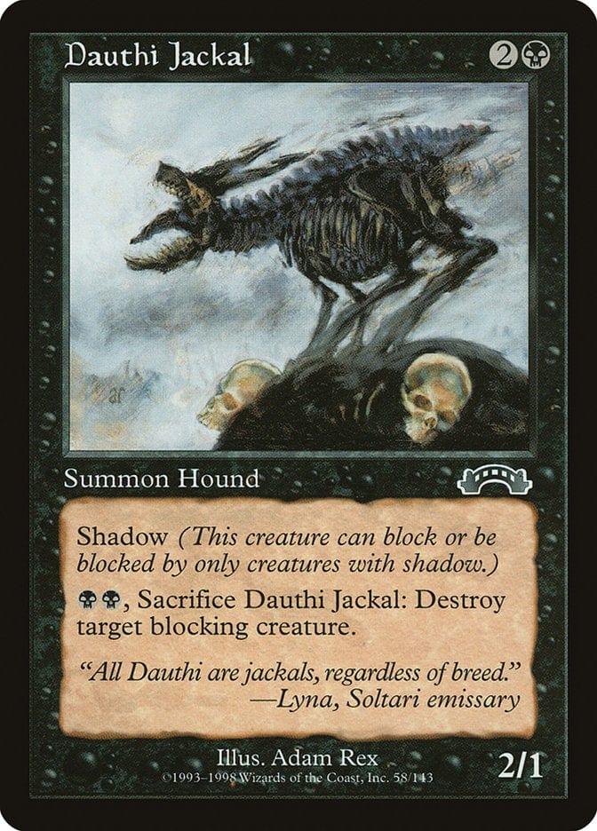 Magic: The Gathering MTG Single Dauthi Jackal [Exodus]