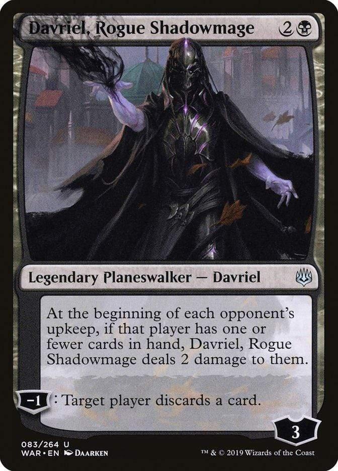 Magic: The Gathering MTG Single Davriel, Rogue Shadowmage [War of the Spark]