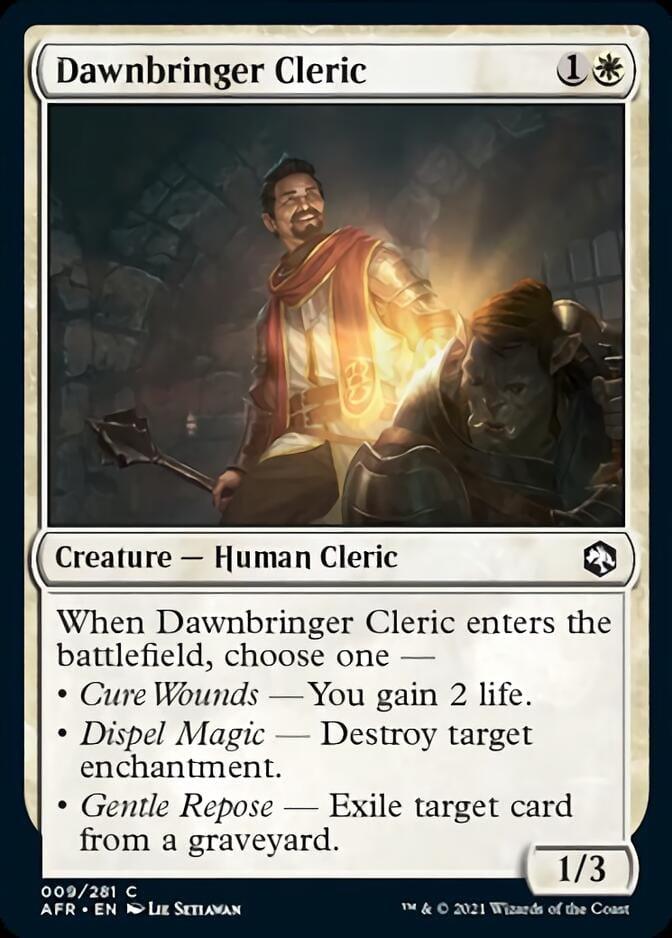 Magic: The Gathering MTG Single Dawnbringer Cleric [Dungeons & Dragons: Adventures in the Forgotten Realms]