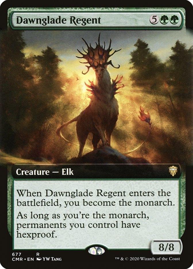 Magic: The Gathering MTG Single Dawnglade Regent (Extended) [Commander Legends Extended]
