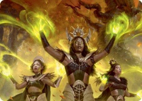 Magic: The Gathering MTG Single Dawnhart Wardens Art Card [Innistrad: Midnight Hunt Art Series]