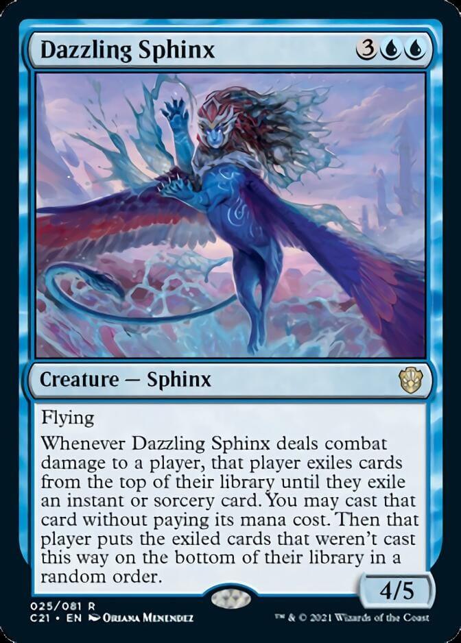 Magic: The Gathering MTG Single Dazzling Sphinx [Commander 2021]