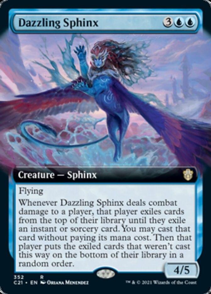 Magic: The Gathering MTG Single Dazzling Sphinx (Extended) [Commander 2021]