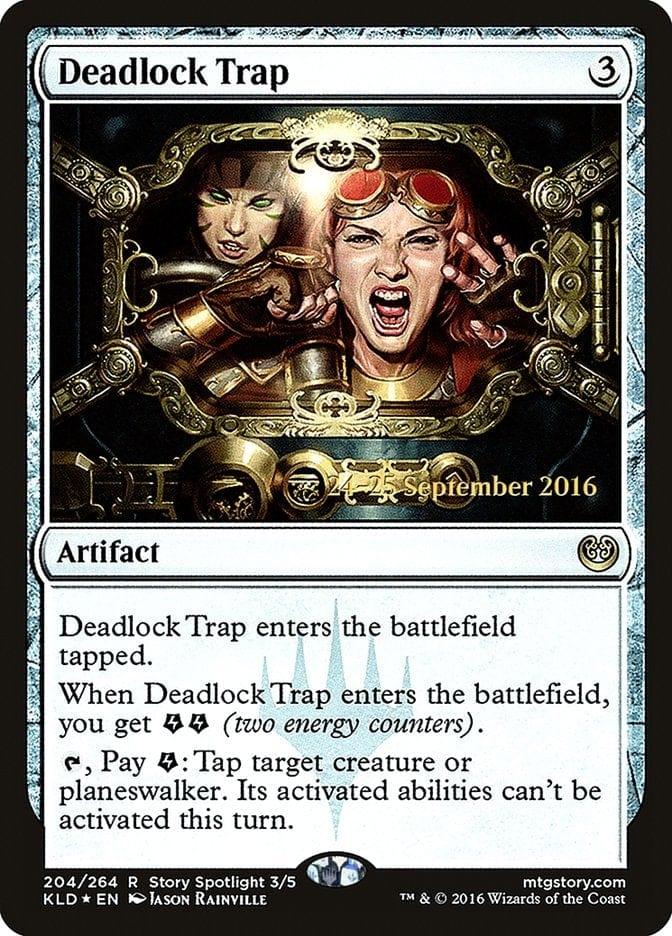 Magic: The Gathering MTG Single Deadlock Trap  [Kaladesh Prerelease Promos]