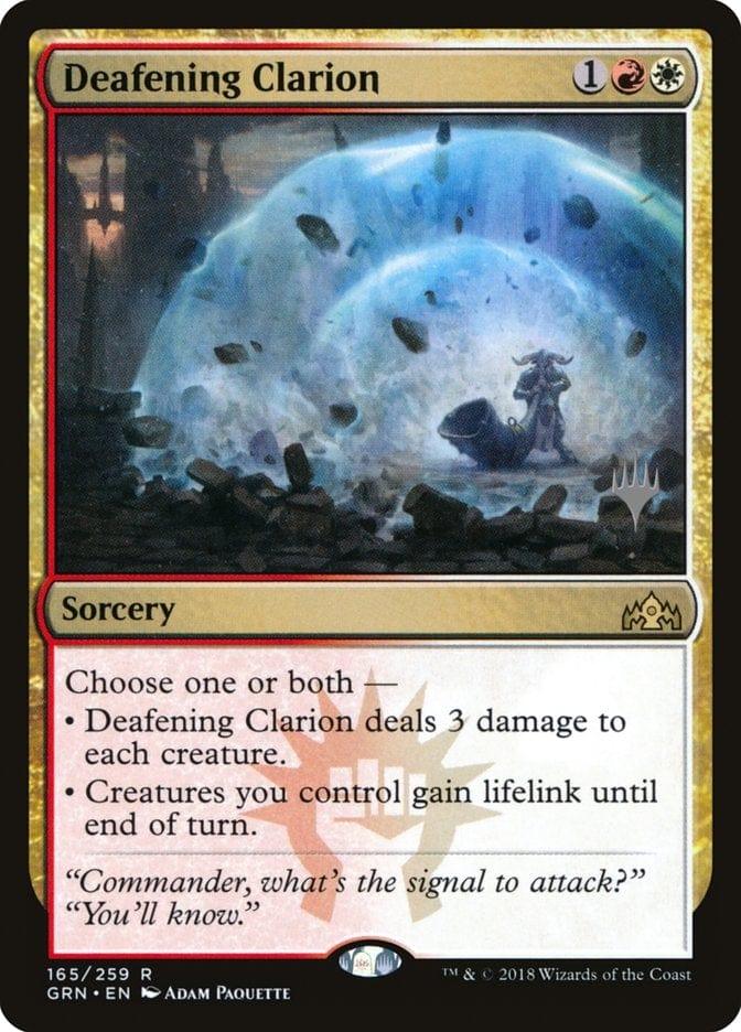 Magic: The Gathering MTG Single Deafening Clarion (Promo Pack) [Guilds of Ravnica Promos]