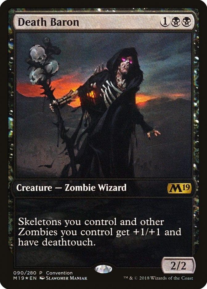 Magic: The Gathering MTG Single Death Baron (Convention) [Core Set 2019 Promos]