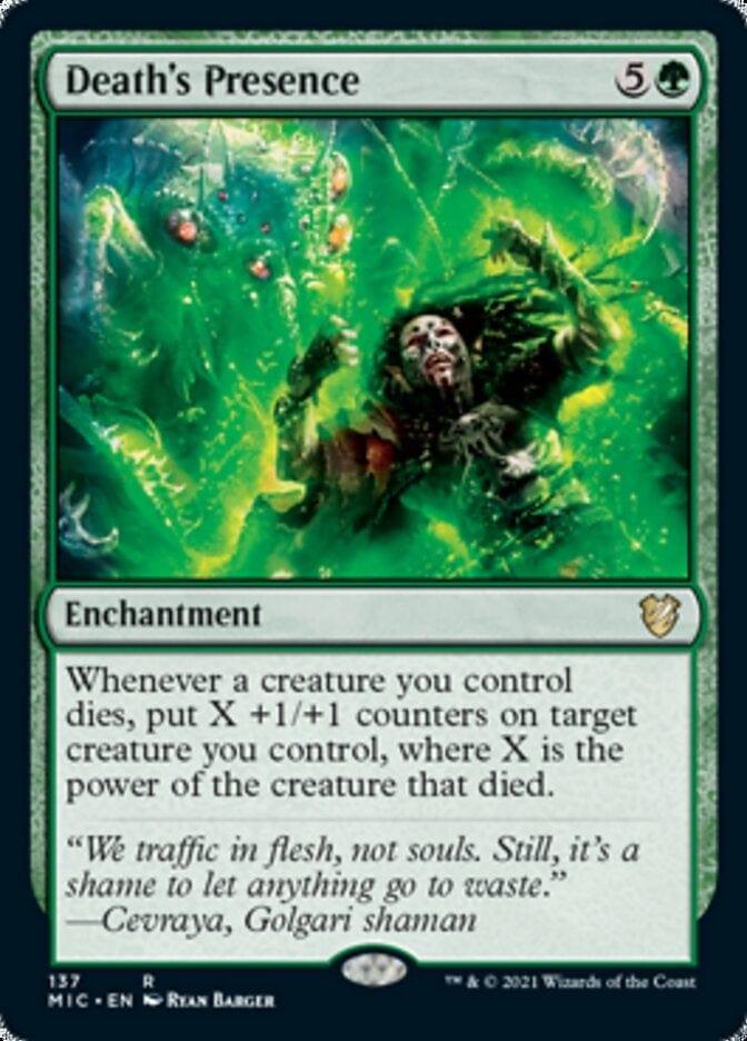 Magic: The Gathering MTG Single Death's Presence [Innistrad: Midnight Hunt Commander]