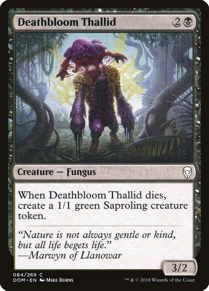 Magic: The Gathering MTG Single Deathbloom Thallid [Dominaria]