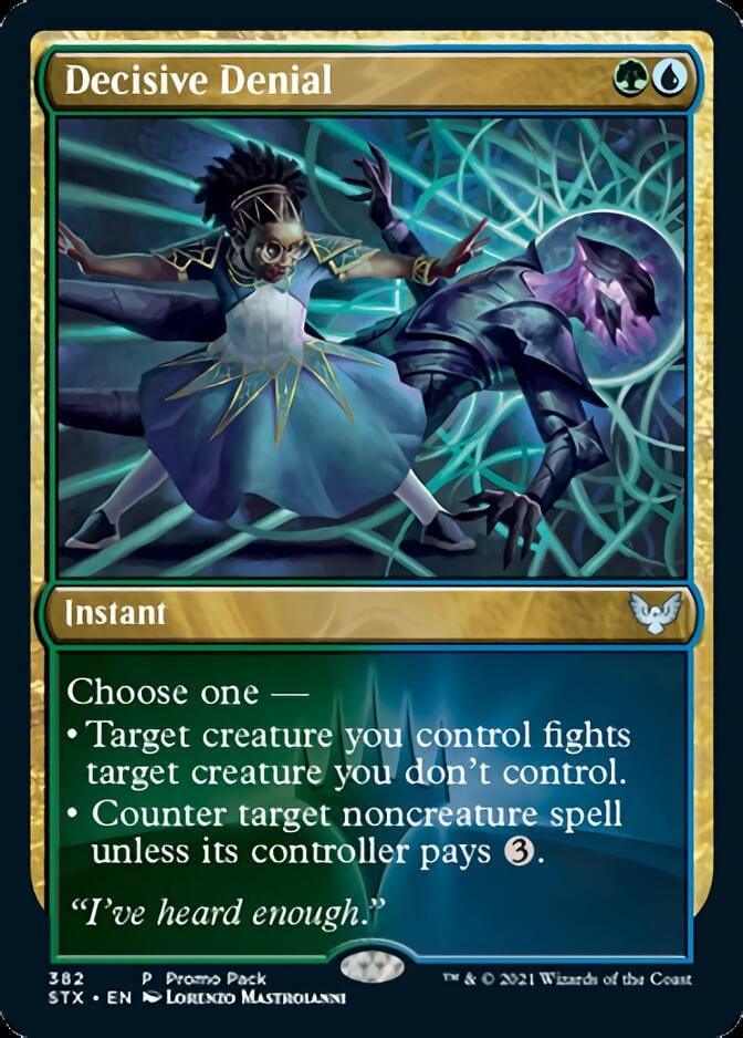 Magic: The Gathering MTG Single Decisive Denial (Promo Pack) [Strixhaven: School of Mages]