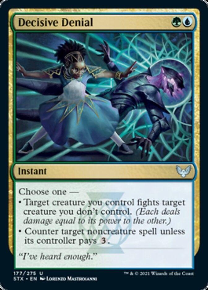 Magic: The Gathering MTG Single Decisive Denial [Strixhaven: School of Mages]