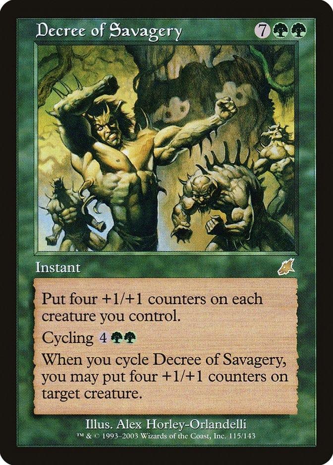 Magic: The Gathering MTG Single Decree of Savagery [Scourge]
