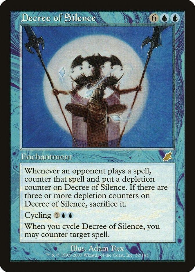 Magic: The Gathering MTG Single Decree of Silence [Scourge]