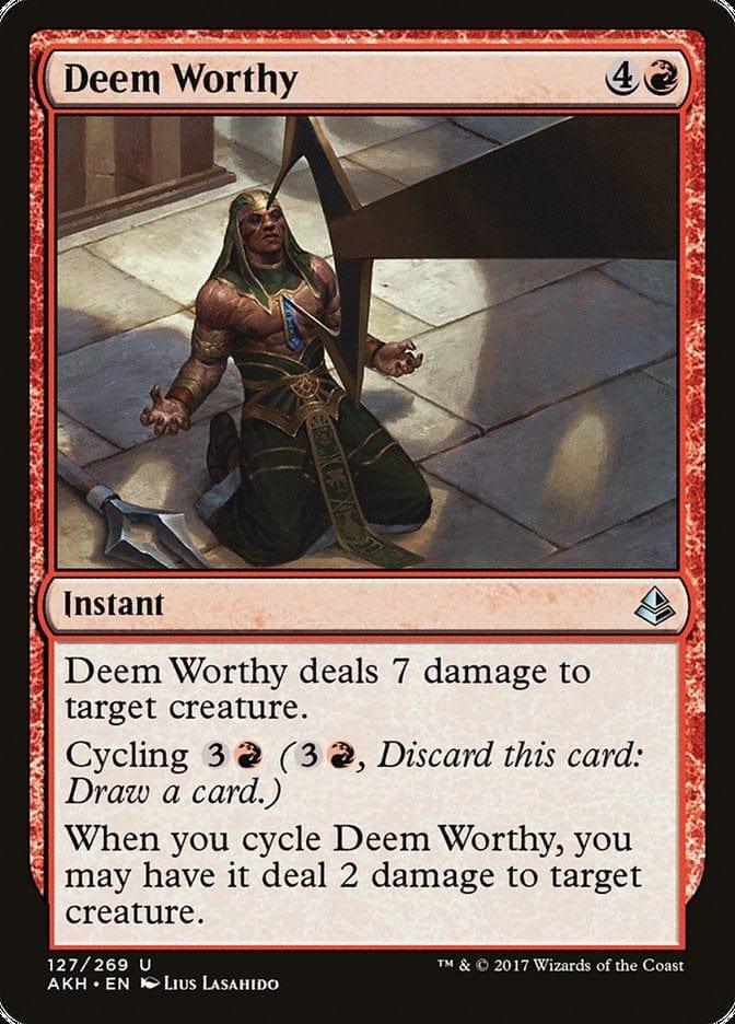 Magic: The Gathering MTG Single Deem Worthy [Amonkhet]