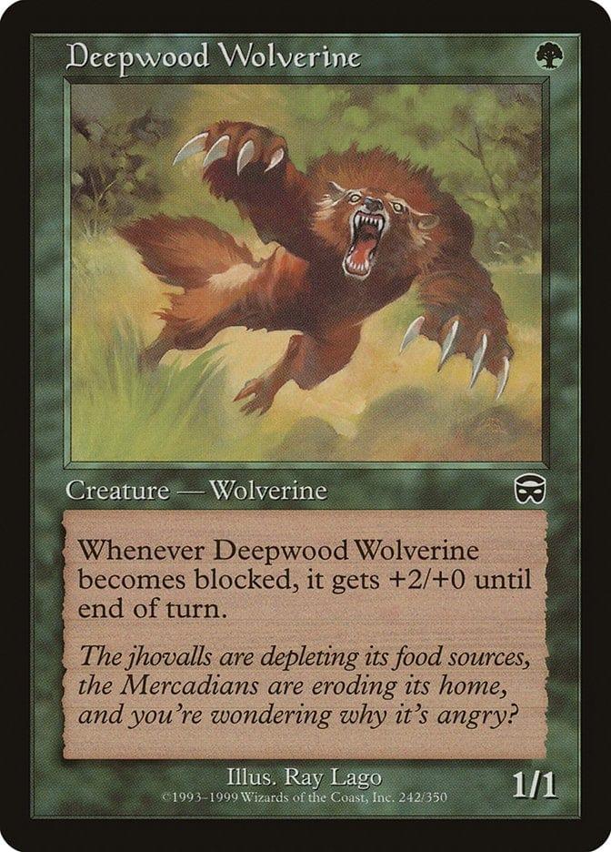Magic: The Gathering MTG Single Deepwood Wolverine [Mercadian Masques]