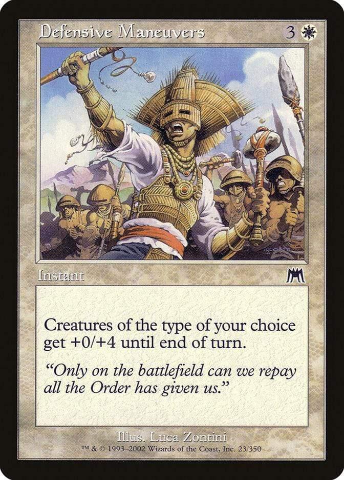 Magic: The Gathering MTG Single Defensive Maneuvers [Onslaught]