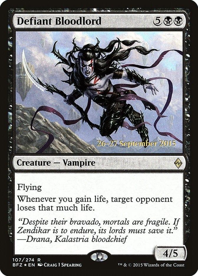 Magic: The Gathering MTG Single Defiant Bloodlord  [Battle for Zendikar Prerelease Promos]