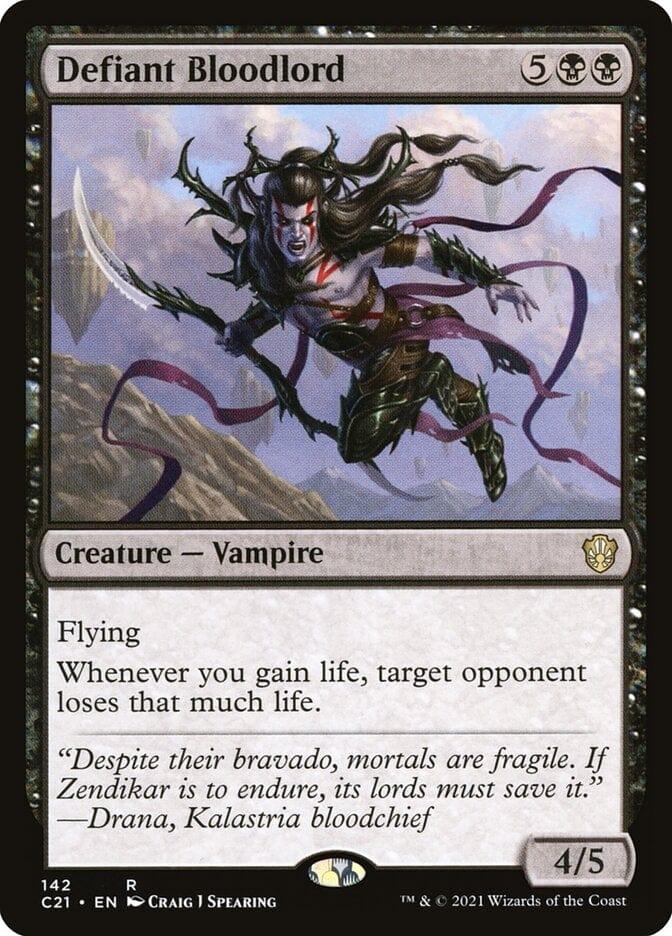 Magic: The Gathering MTG Single Defiant Bloodlord  [Commander 2021]