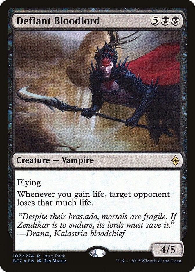 Magic: The Gathering MTG Single Defiant Bloodlord (Intro Pack) [Battle for Zendikar Promos]