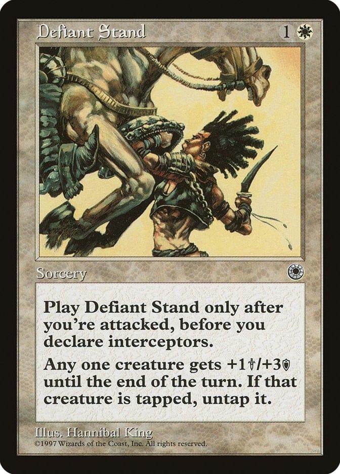 Magic: The Gathering MTG Single Defiant Stand [Portal]