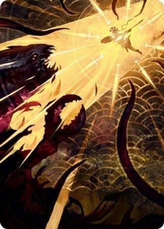 Magic: The Gathering MTG Single Defiant Strike Art Card [Strixhaven: School of Mages Art Series]