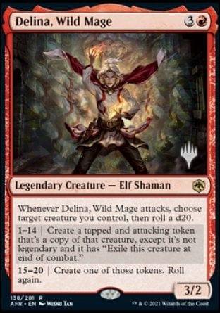 Magic: The Gathering MTG Single Delina, Wild Mage (Promo Pack) [Dungeons & Dragons: Adventures in the Forgotten Realms Promos]