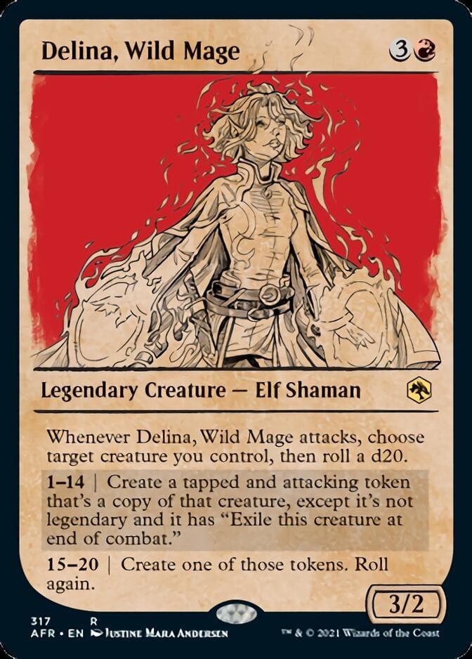 Magic: The Gathering MTG Single Delina, Wild Mage (Showcase) [Dungeons & Dragons: Adventures in the Forgotten Realms]