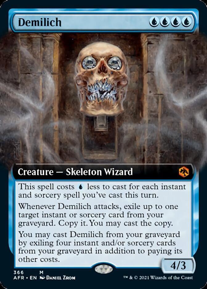 Magic: The Gathering MTG Single Demilich (Extended) [Dungeons & Dragons: Adventures in the Forgotten Realms]