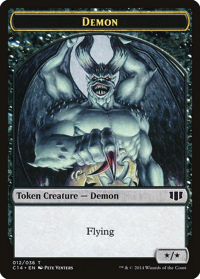Magic: The Gathering MTG Single Demon (012/036) // Zombie (016/036) Double-sided Token [Commander 2014 Tokens]
