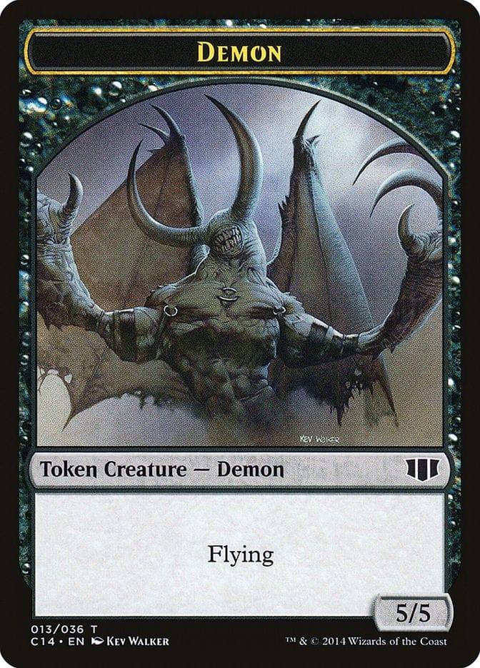 Magic: The Gathering MTG Single Demon (013/036) // Zombie (016/036) Double-sided Token [Commander 2014 Tokens]