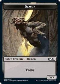 Magic: The Gathering MTG Single Demon // Dog Double-sided Token [Core Set 2021]