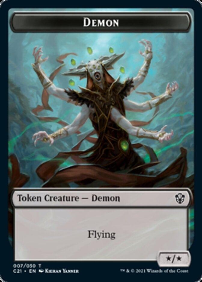 Magic: The Gathering MTG Single Demon // Fungus Beast Token [Commander 2021 Tokens]