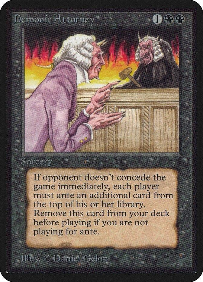 Magic: The Gathering MTG Single Demonic Attorney [Limited Edition Alpha]