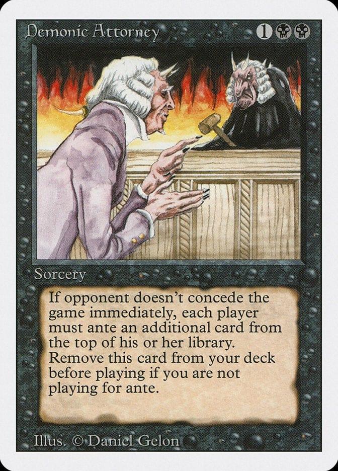 Magic: The Gathering MTG Single Demonic Attorney [Revised Edition]