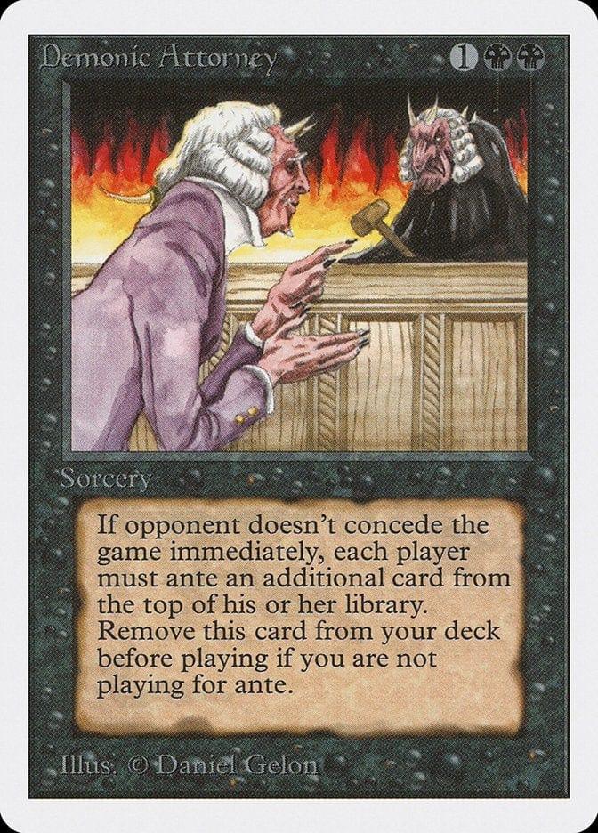 Magic: The Gathering MTG Single Demonic Attorney [Unlimited Edition]