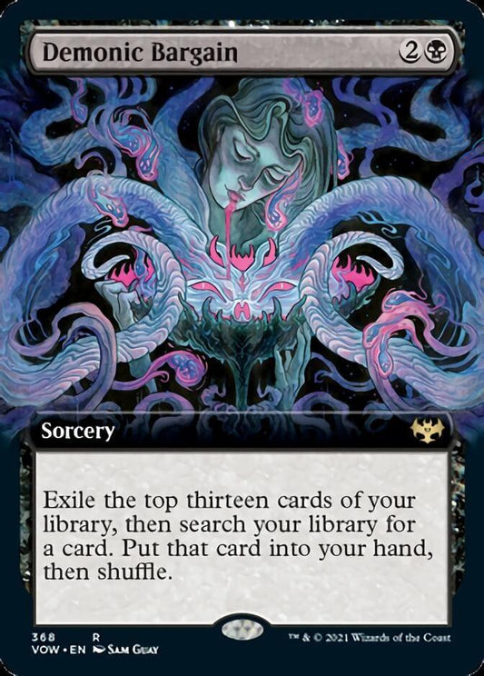 Magic: The Gathering MTG Single Demonic Bargain (Extended) [Innistrad: Crimson Vow]