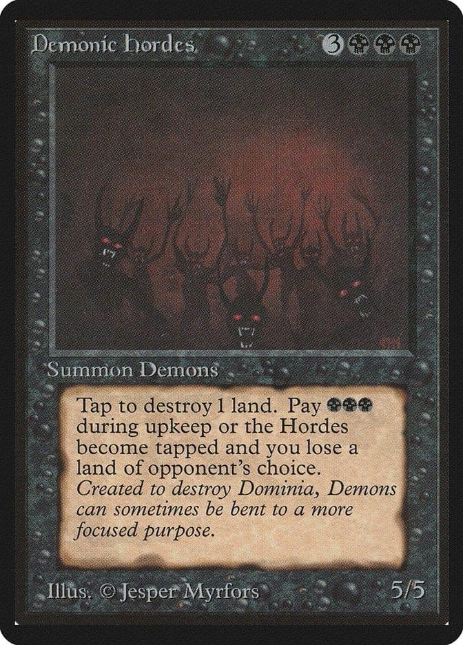 Magic: The Gathering MTG Single Demonic Hordes [Limited Edition Beta]