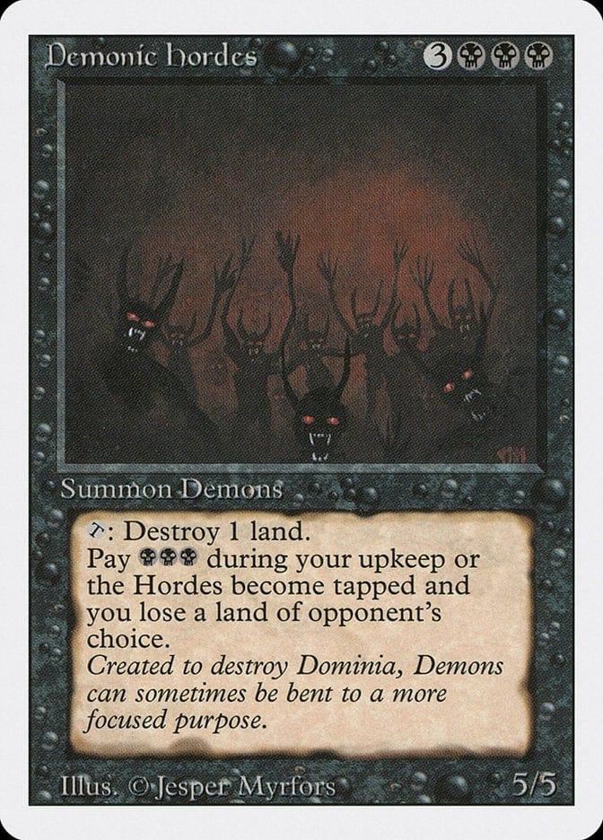 Magic: The Gathering MTG Single Demonic Hordes [Revised Edition]
