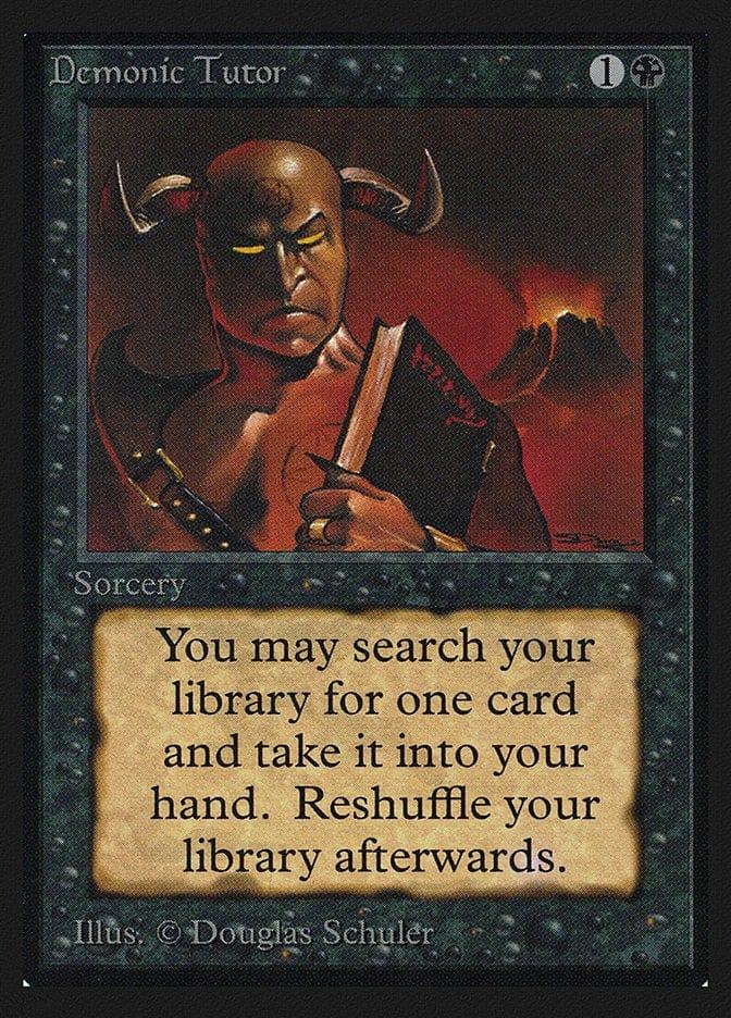 Magic: The Gathering MTG Single Demonic Tutor [International Collectors’ Edition]