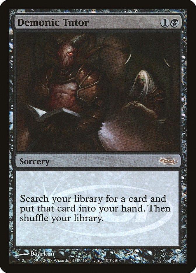 Magic: The Gathering MTG Single Demonic Tutor [Judge Gift Cards 2008]