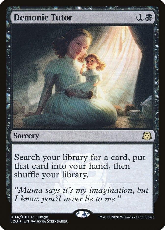 Magic: The Gathering MTG Single Demonic Tutor [Judge Gift Cards 2020]