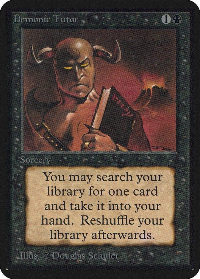 Magic: The Gathering MTG Single Demonic Tutor [Limited Edition Alpha]