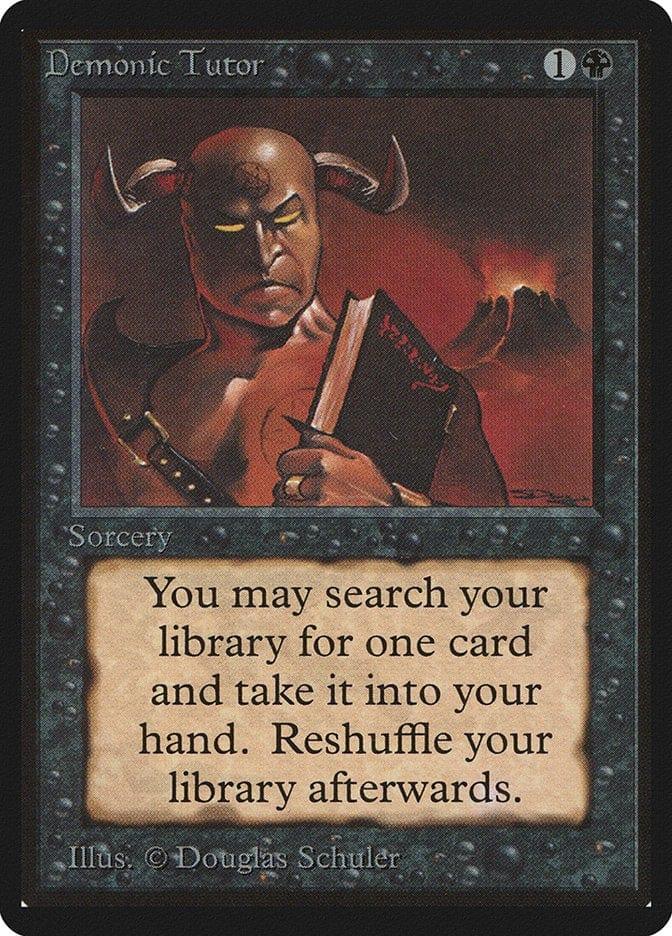 Magic: The Gathering MTG Single Demonic Tutor [Limited Edition Beta]