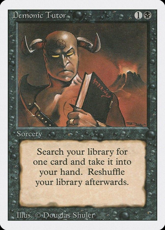 Magic: The Gathering MTG Single Demonic Tutor [Revised Edition]